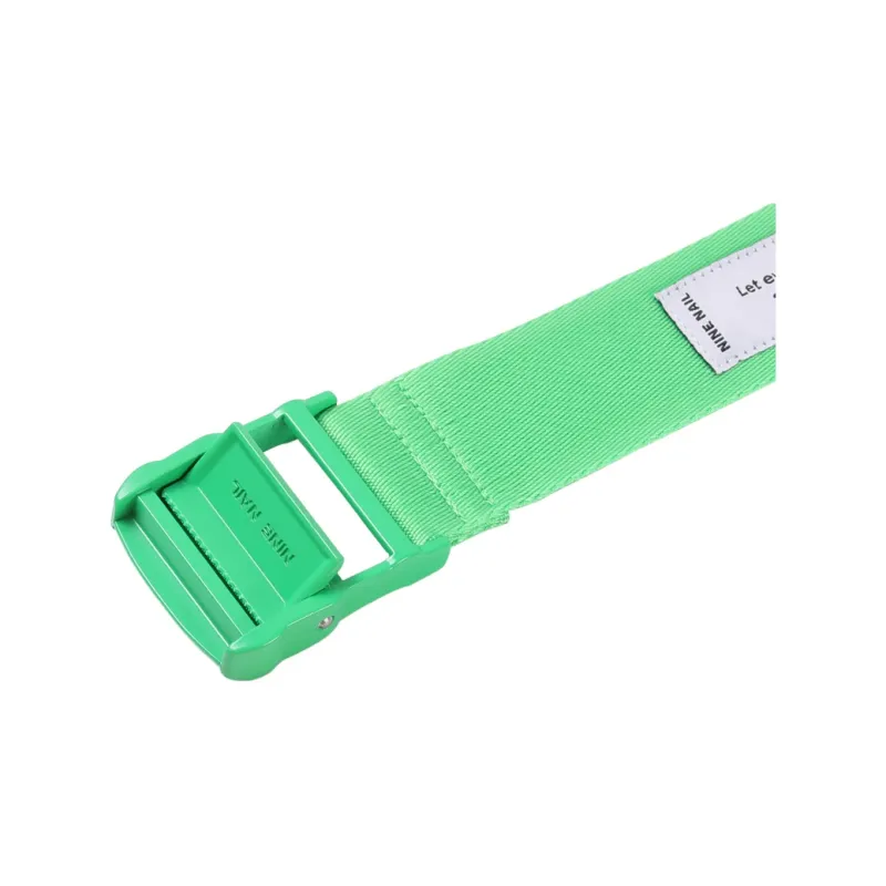 NINE NAIL Multicolor Smooth Buckle Nylon Belt Unisex Width 3.7cm-12