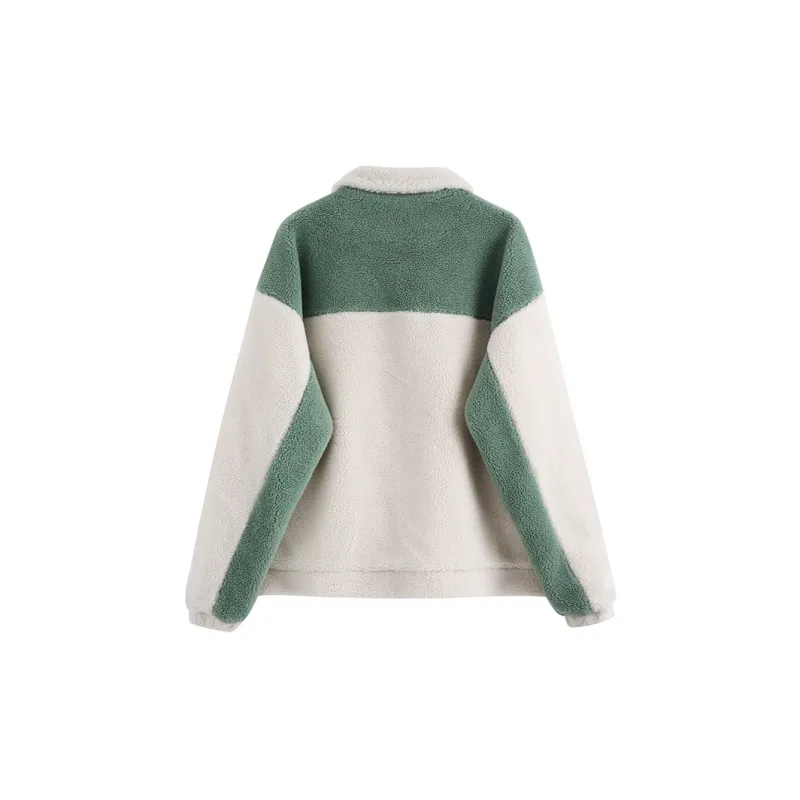 OAKAO Velvet feel Coat Unisex White-1
