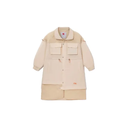 LiNing Puffer Jackets Women's Beige