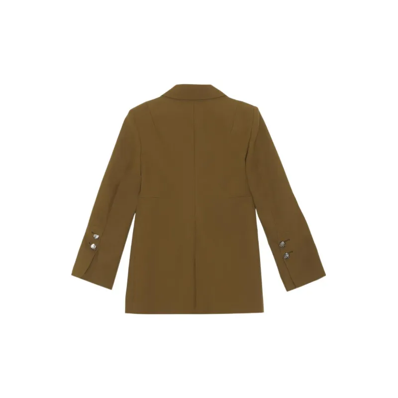 GANNI Business Suits Women's Brown Yellow-1