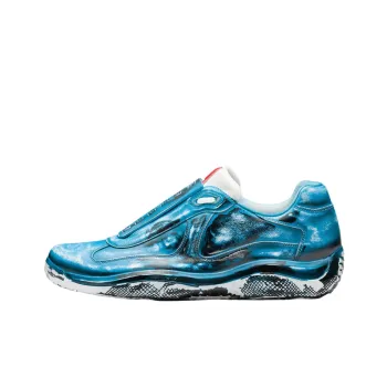 Cass x PRADA D3cay Wear-Resistant Low-Top Athletic Shoes Unisex Impact Blue