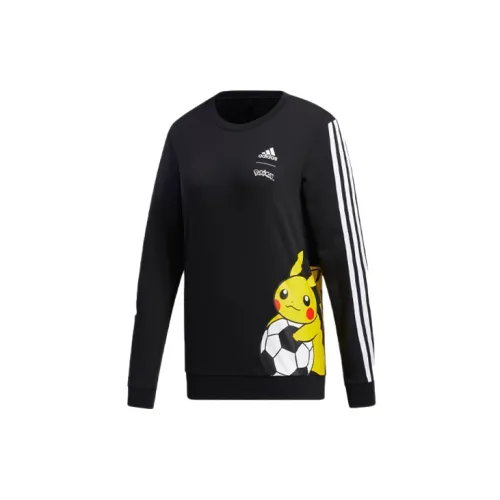 Pokemon X Adidas Sweatshirts Women's Black