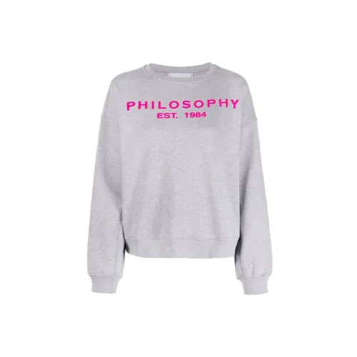 PHILOSOPHY DI LORENZO SERAFINI Sweatshirts Women's Gray