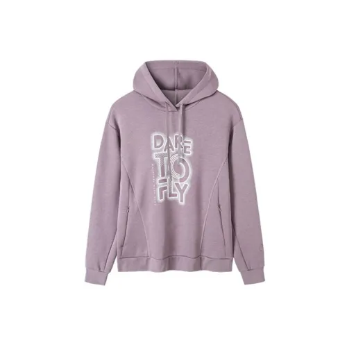Anta Comprehensive Training Collection Sports Lifestyle Collection Sweatshirt Women's Purple