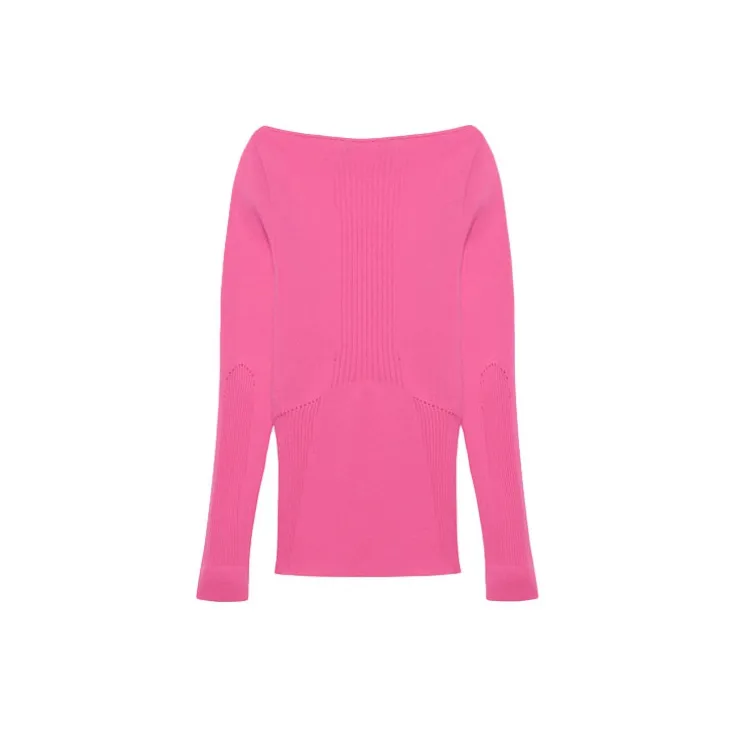 Balenciaga Sweetheart Neckline Knit Top-1