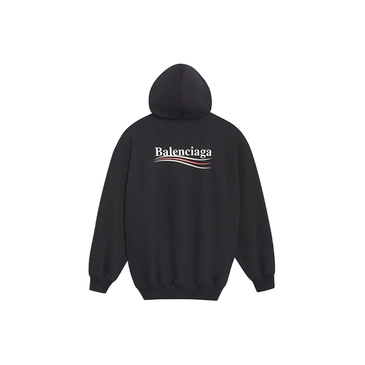 Balenciaga Print Hoodie 'Black'-1
