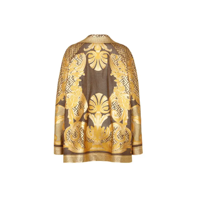 Versace X FENDI X VERSACE Leather Jackets Women's Multicolor-1