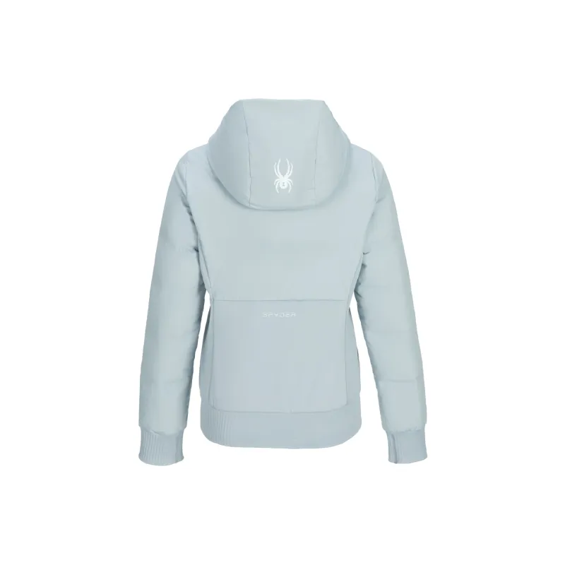 SPYDER Solid Color Hooded Down Jacket Women's-1