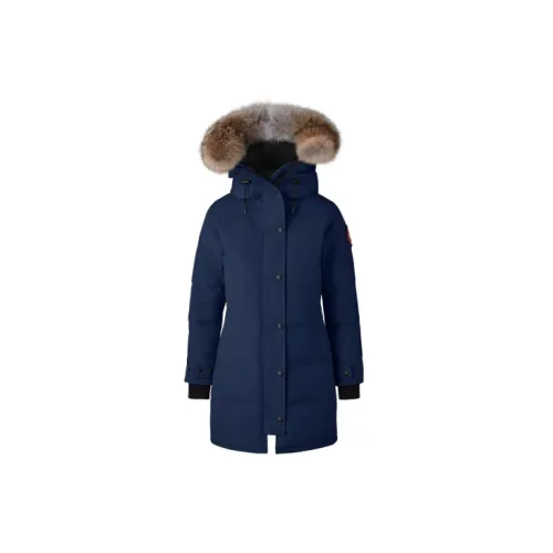 Canada Goose Shelburne Series Down Jackets Women's Deep Sea Blue