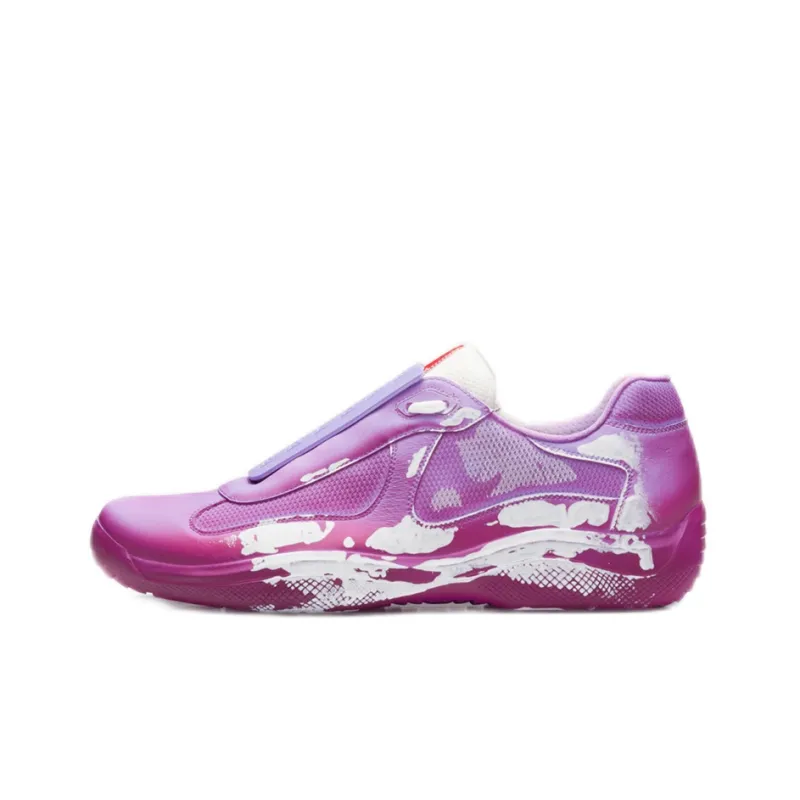 Cass x PRADA Sust4in Cushioning Anti-Slip And Wear-Resistant Low-Top Casual Shoes Unisex Light Purple-0