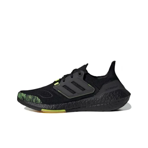 Adidas Ultra Boost 22 Black Solar Yellow