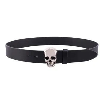 Alexander McQueen Skull motif Leather Belt