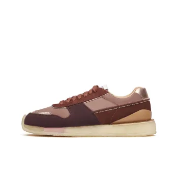 Clarks Abrasion Resistant Low Top Sports Casual Shoes Women's Rose