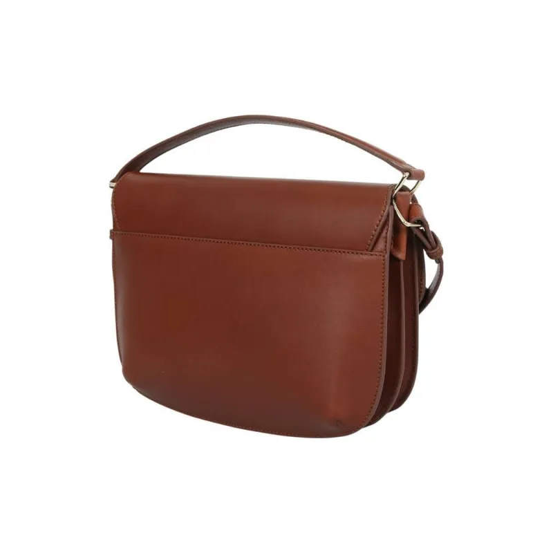A.P.C Cow Leather Handbag, Shoulder Bag Women's Red Brown-2
