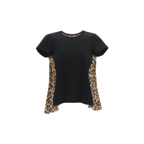 Sacai T-Shirts Women's Black