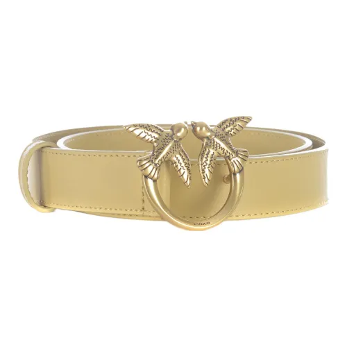 PINKO Leather Belts Women's Light Yellow