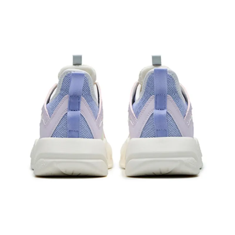 Anta Life Collection G6 Cushioning Anti Slip And Wear Resistant Low Top Sports Casual Shoes Women's White Purple Blue-4
