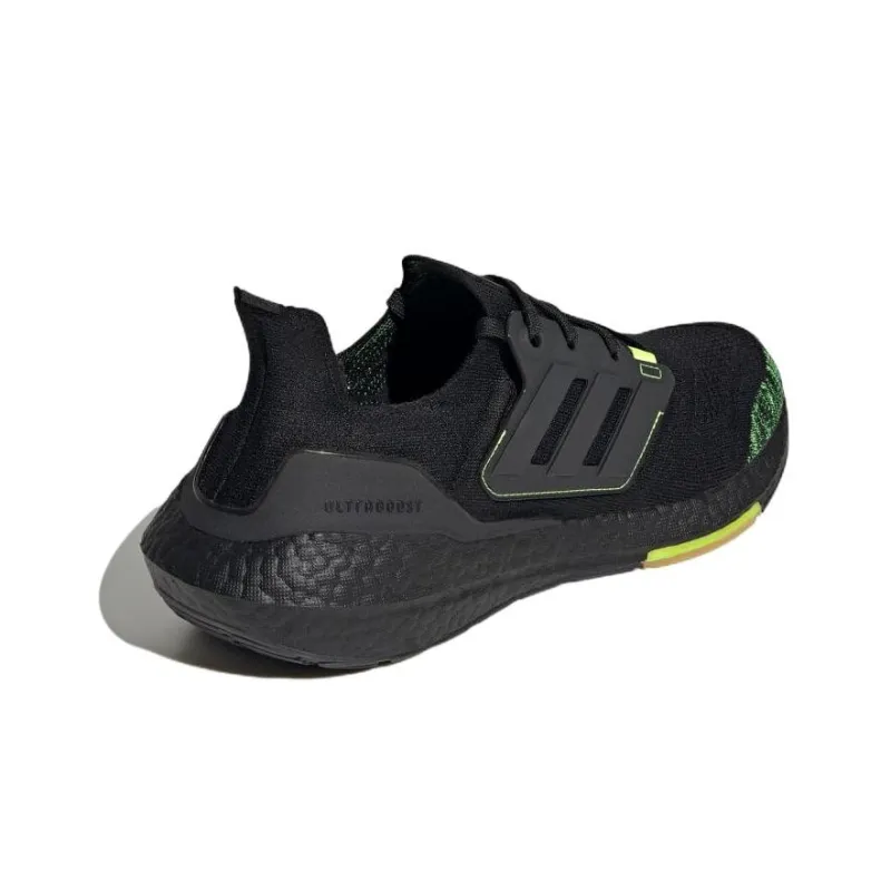 Adidas Ultra Boost 22 Black Solar Yellow-3
