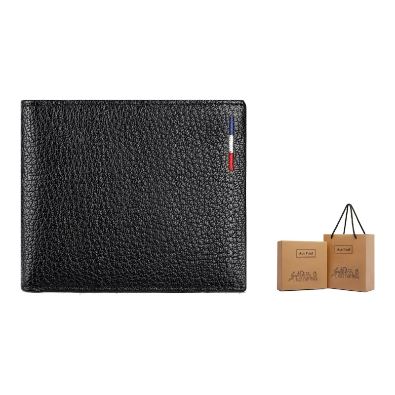 Ace Paul Top Grain Cow Leather Wallet Regular Men's Black-56