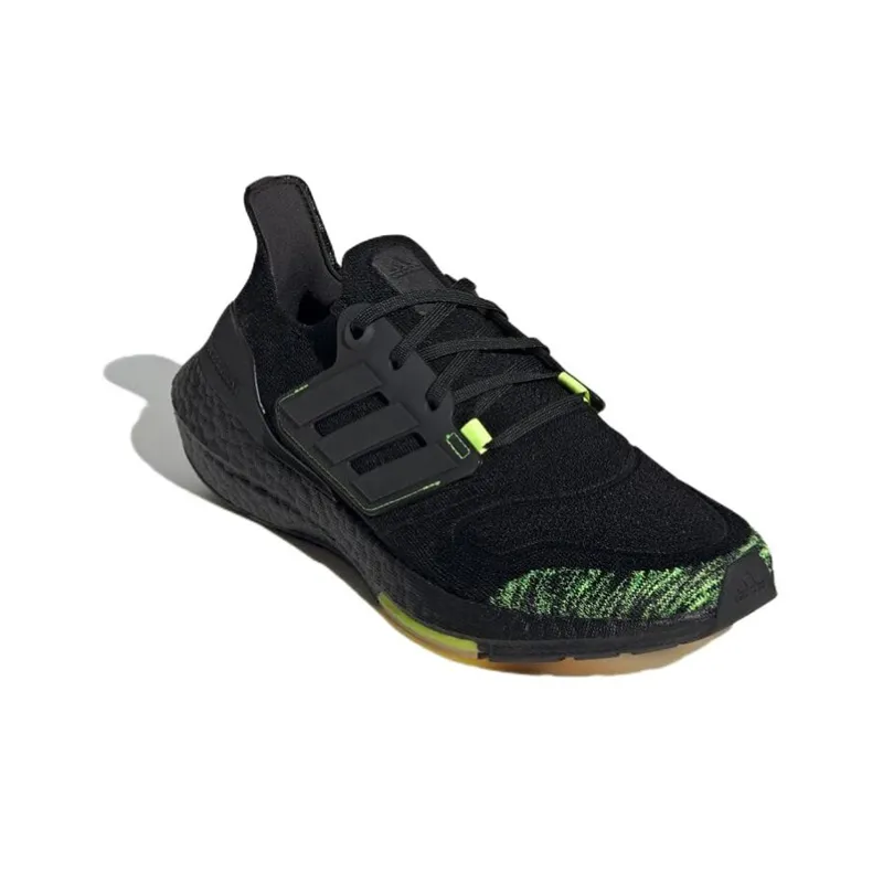 Adidas Ultra Boost 22 Black Solar Yellow-2