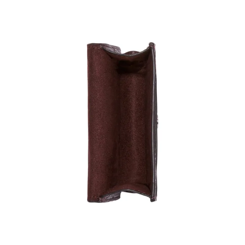 COACH Tammie Pebbled Leather Wallet Women's Brown & Pink-2