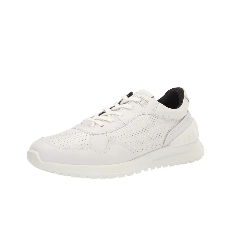 Ecco Astir Lite Slip Resistant Low Top Casual Shoes Men's White-2