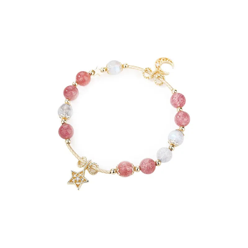 PIARA Faux Strawberry Crystal Bracelets Women's-0