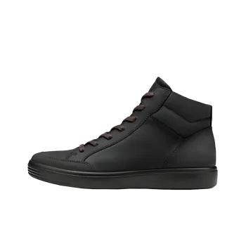 Ecco Soft Cool High Top Stylish Skateboarding Shoes Men's Black