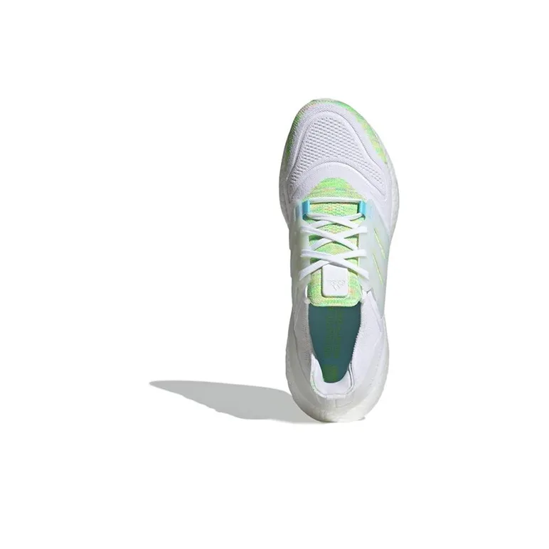 Adidas Ultra Boost 22 White Bliss Blue Solar Green-4