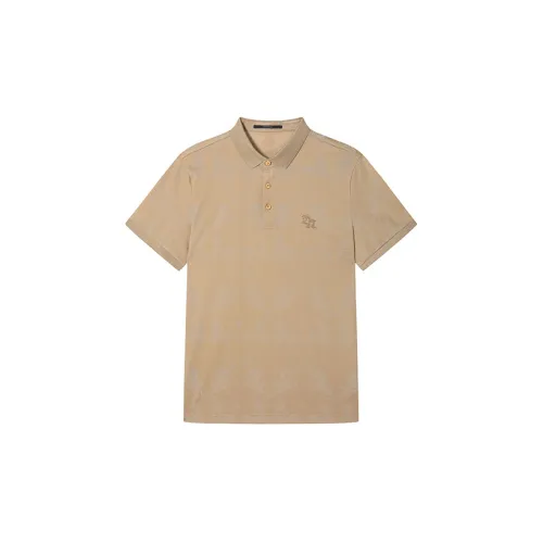 DAVID NAMAN Polo Shirts Men Khaki