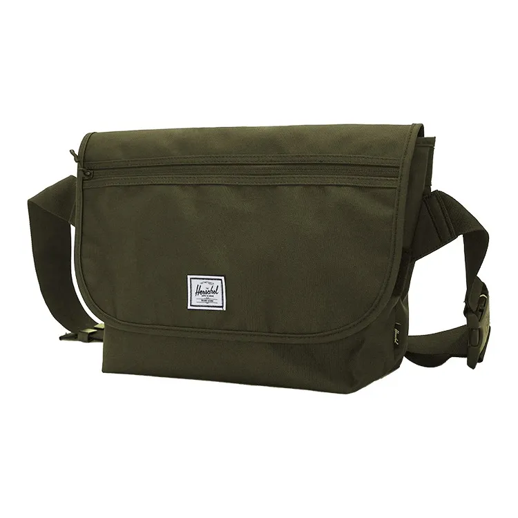 Herschel Polyester Messenger Bag Shoulder Bag Crossbody Bag Medium Size Unisex Evergreen Ivy Green-1
