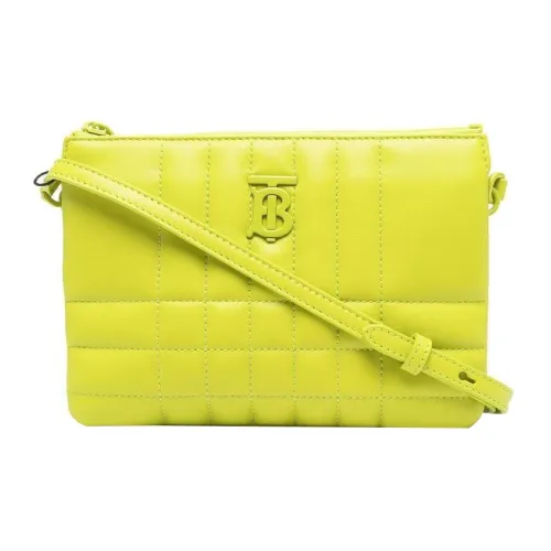 Burberry Lambskin Shoulder Bag Crossbody Bag Women's Yellow
