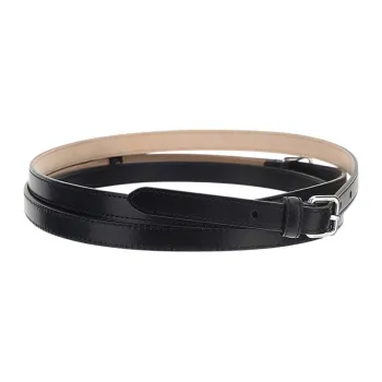 Alexander McQueen Leather Belts Unisex Black