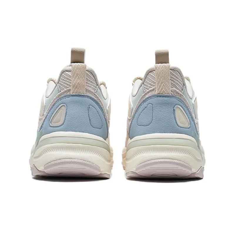 XTEP 48° Casual Shoes Women's Low Top Ivory Pink/Light Gray Blue/Gray-3