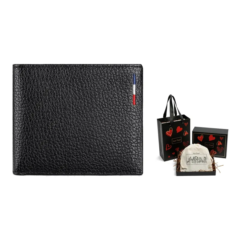 Ace Paul Top Grain Cow Leather Wallet Regular Men's Black-73