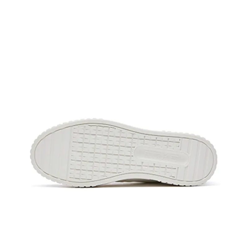 Erke Flying Cranes Low Top Skateboard Shoes Men's White Black-4
