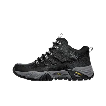 Skechers ARCH FIT RECON Cushioned Anti-Slip Wear-Resistant And Water-Resistant Mid-Top Trekking Shoes Men's Black