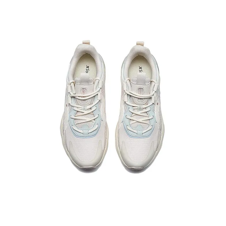 XTEP 48° Casual Shoes Women's Low Top Ivory Pink/Light Gray Blue/Gray-2