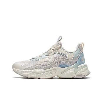 XTEP 48° Casual Shoes Women's Low Top Ivory Pink/Light Gray Blue/Tru Gray