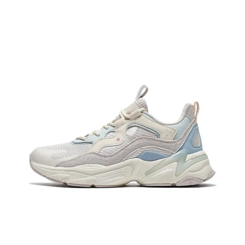 XTEP 48° Casual Shoes Women's Low Top Ivory Pink/Light Gray Blue/Gray-0