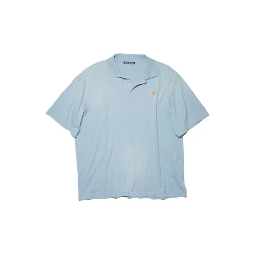 Acne Studios Polo Shirts Unisex Haze Blue