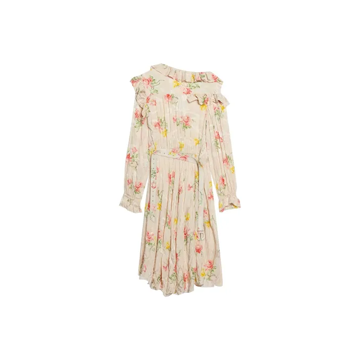 Balenciaga Vintage Flower Off Shoulder Dress-1