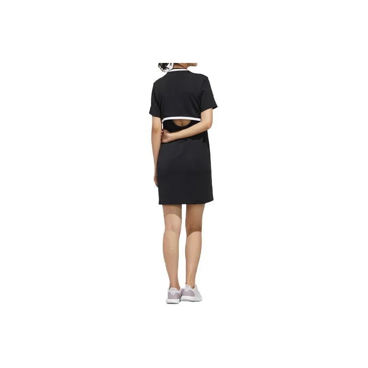 Adidas Neo Short Sleeved Dresses Women's Black-1