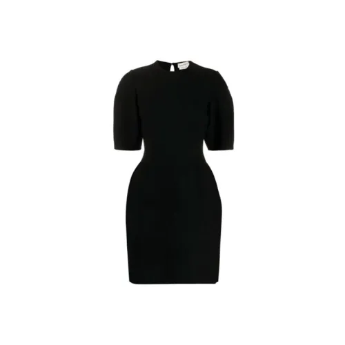 Alexander McQueen Short-Sleeved Dresses Women's Black