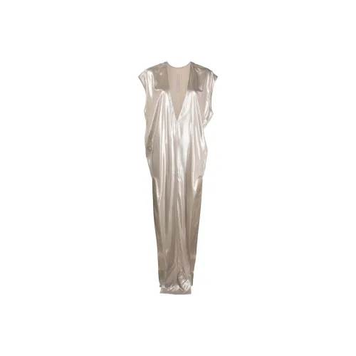 RICK OWENS Sleeveless Dresses Women's Champagne Gold