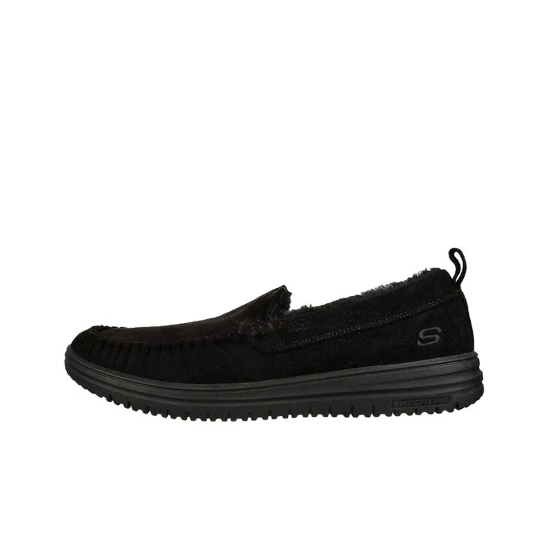 Skechers Relaxed Fit Cushioning Anti Slip And Wear Resistant Low Top Casual Shoes Men's Black-0