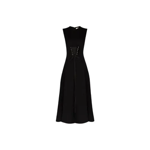 Alexander McQueen Sleeveless Dresses Women's Black