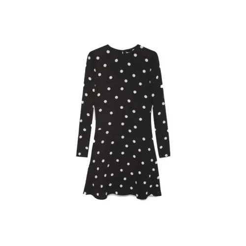 SAINT LAURENT Long-Sleeved Dresses Women's Black