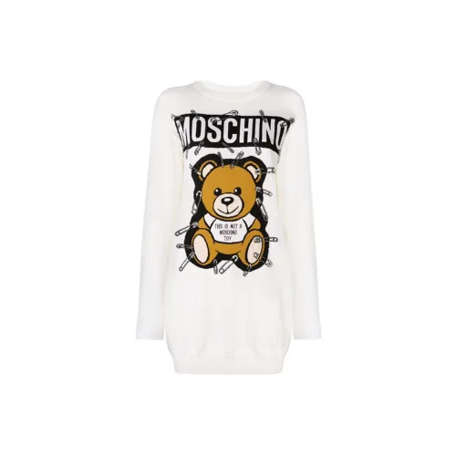 MOSCHINO Long-Sleeved Dresses Women's White