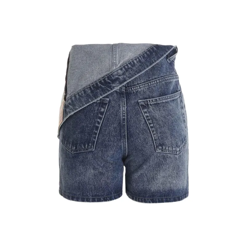 Y/Project Foldover waist Denim Shorts-1
